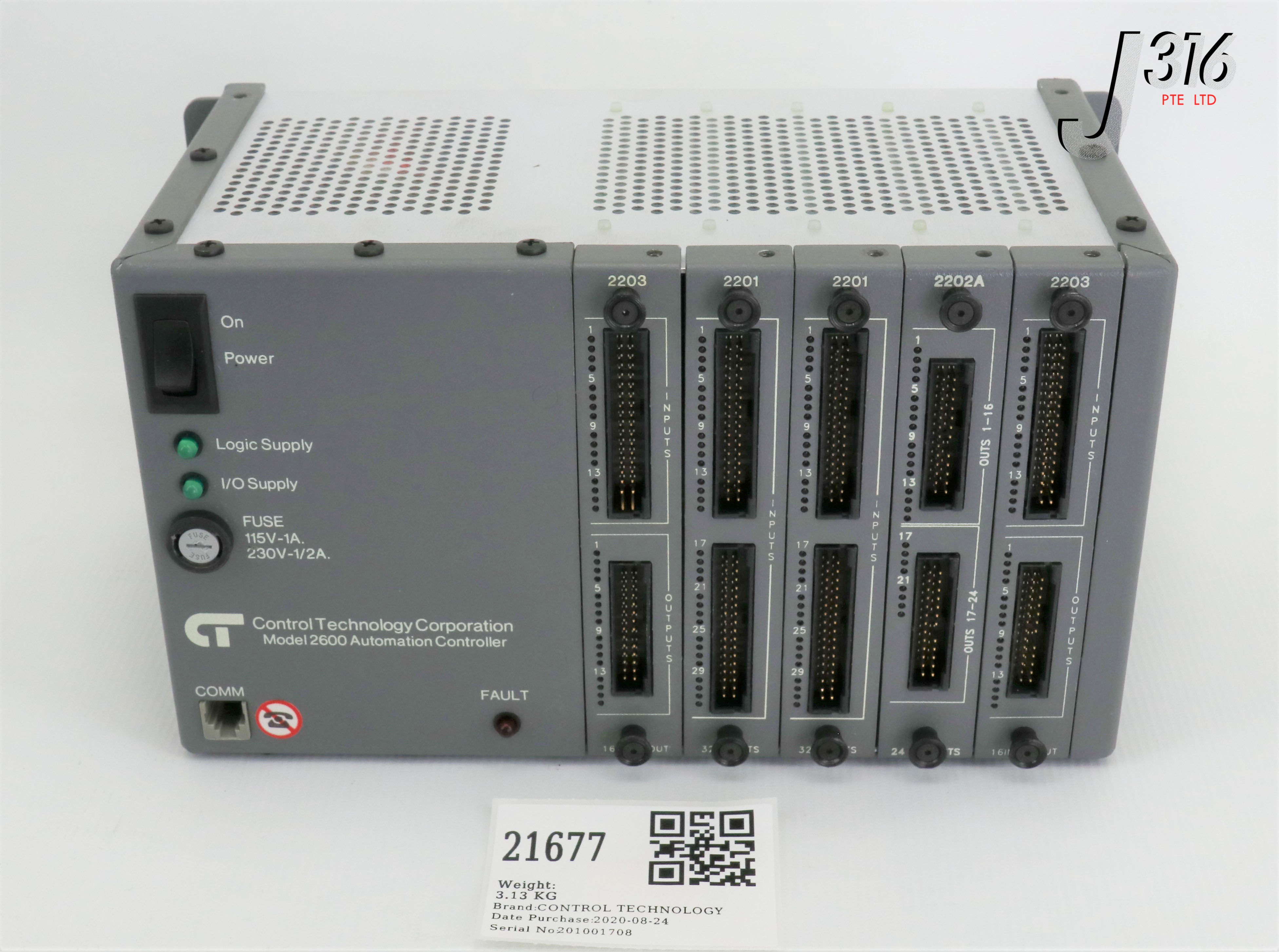 I**Ｎ 21677 CTRL TECHNOLOGY 2600 AUTOMATION CTLR W/ 2X 2203 2600XM | eBay